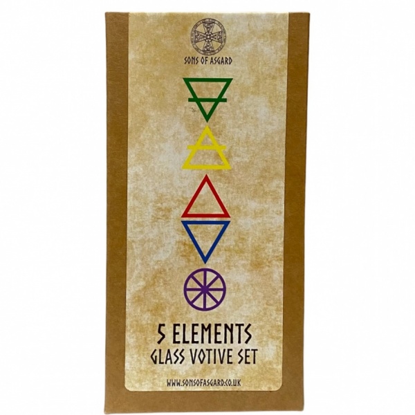 5 Elements - Glass Votive Candle Holder Set